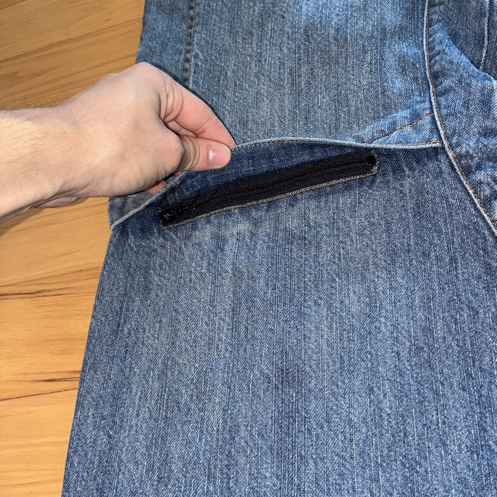 Red Route Mens Motorcycle Jeans Blue 34x32 Made With Kevlar Riding Denim Pockets - Picture 4 of 12